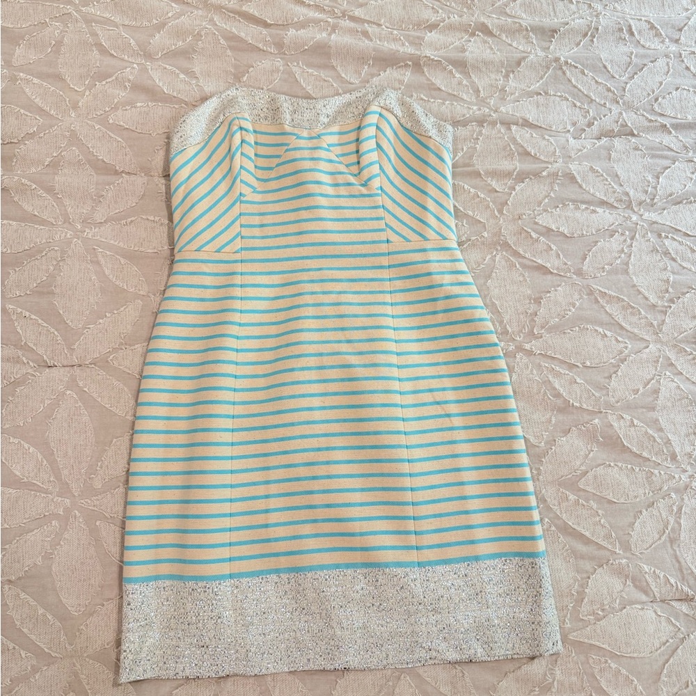 Lilly Pulitzer Blue and Cream Mini Dress